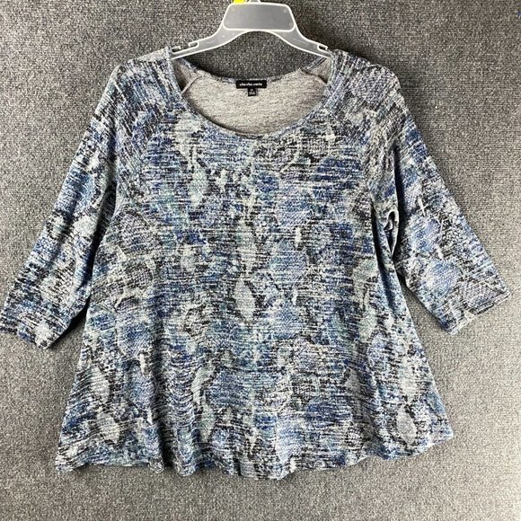 Chacha Vente Blouse 1X Women's 3/4 Sleeve Polyester Blend Adults - Picture 1 of 8